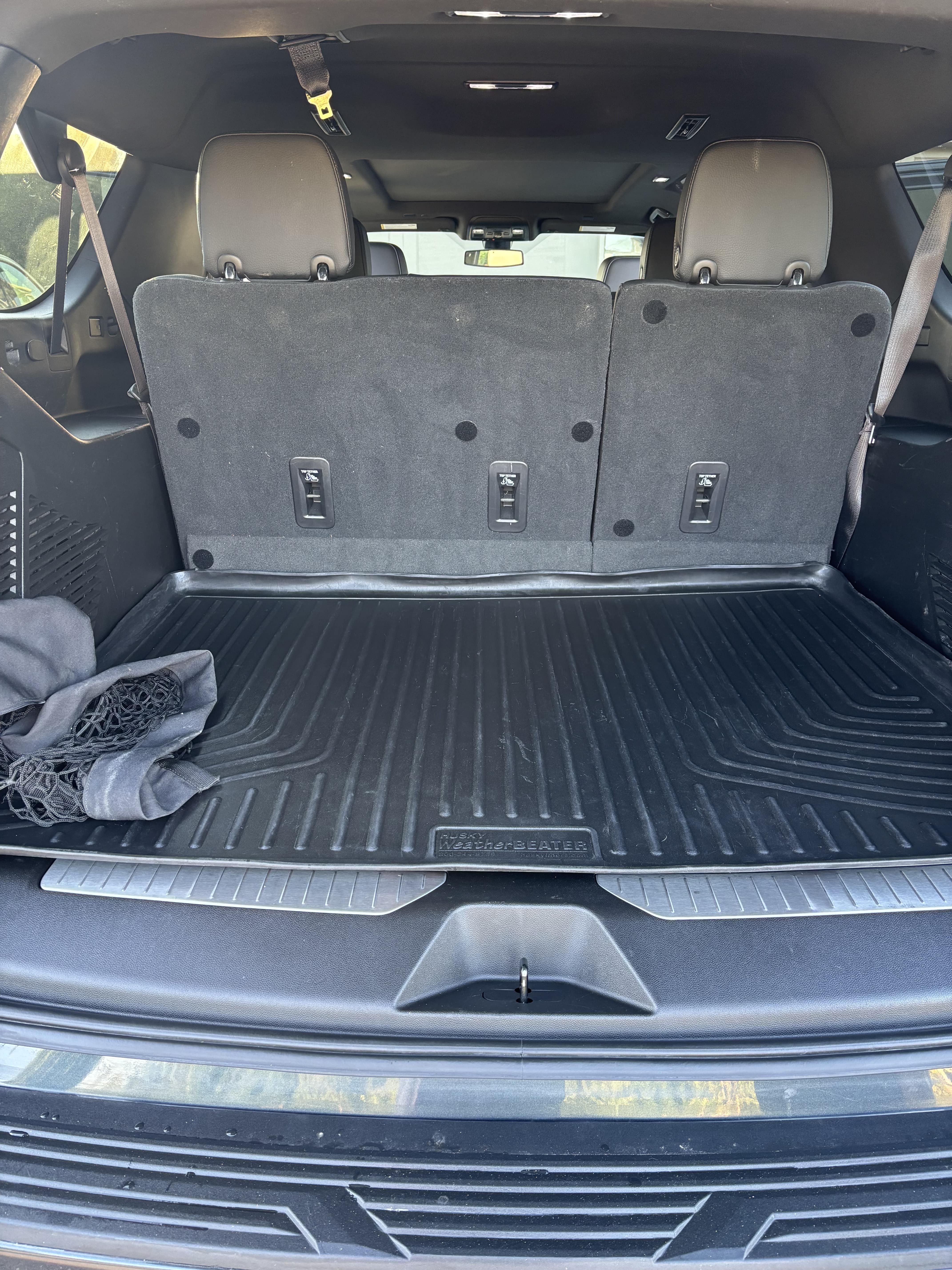 Clean cargo area of a family SUV after Halo Detailing interior work